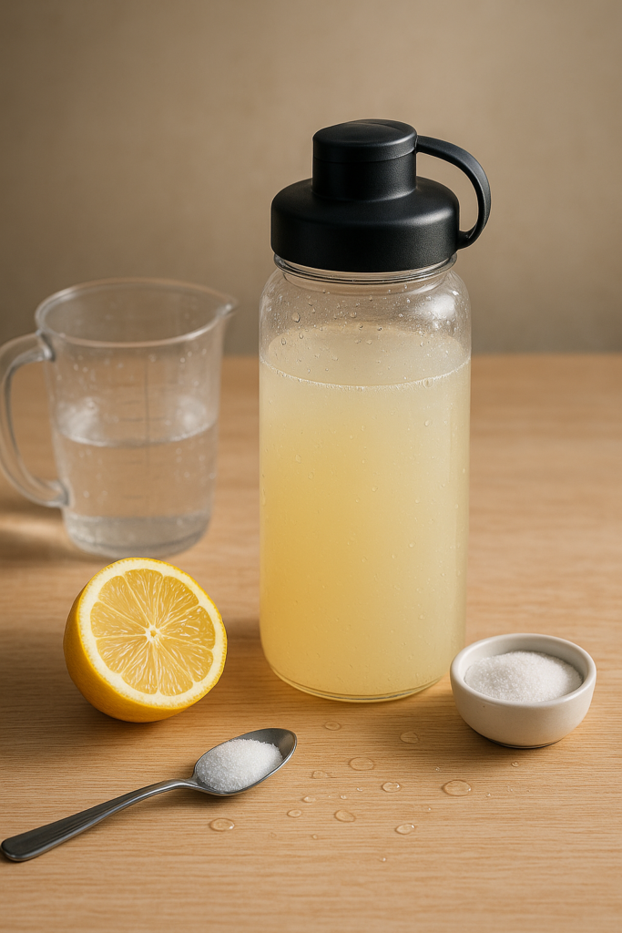 Boisson isotonique maison : recette et dosages pour sportifs